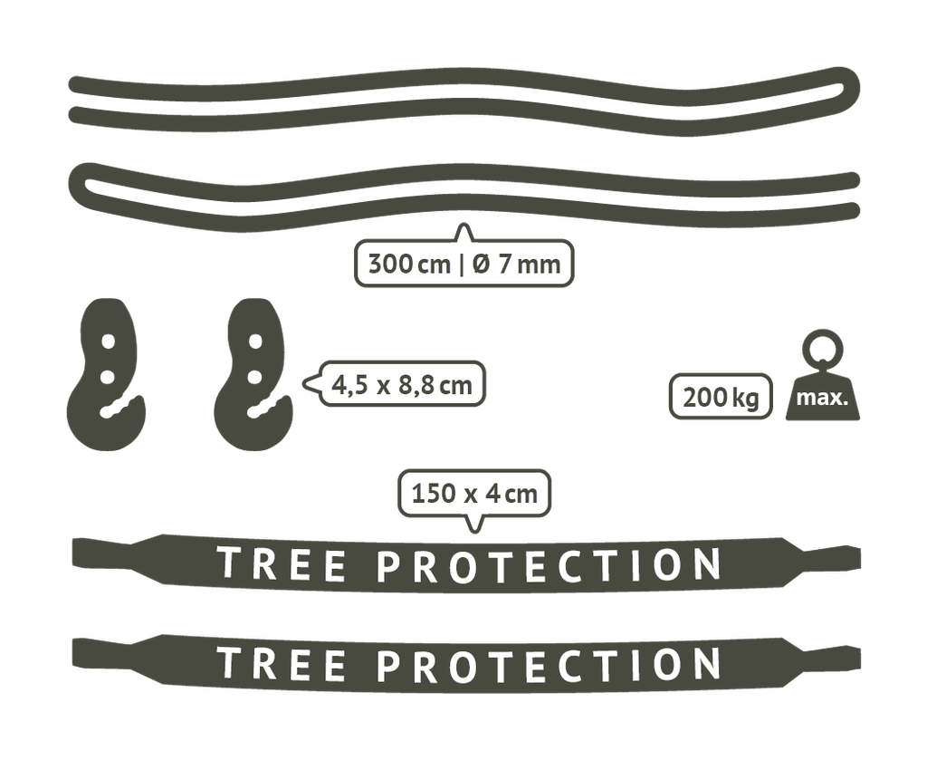 FIXATION POUR HAMACS TREE MOUNT